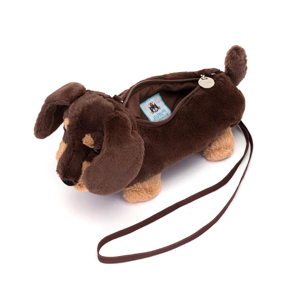 Torebka Jellycat Otto Sausage Piesek,16cm x 7cm x 22cm Brązowe | Polska  ILPA-67019